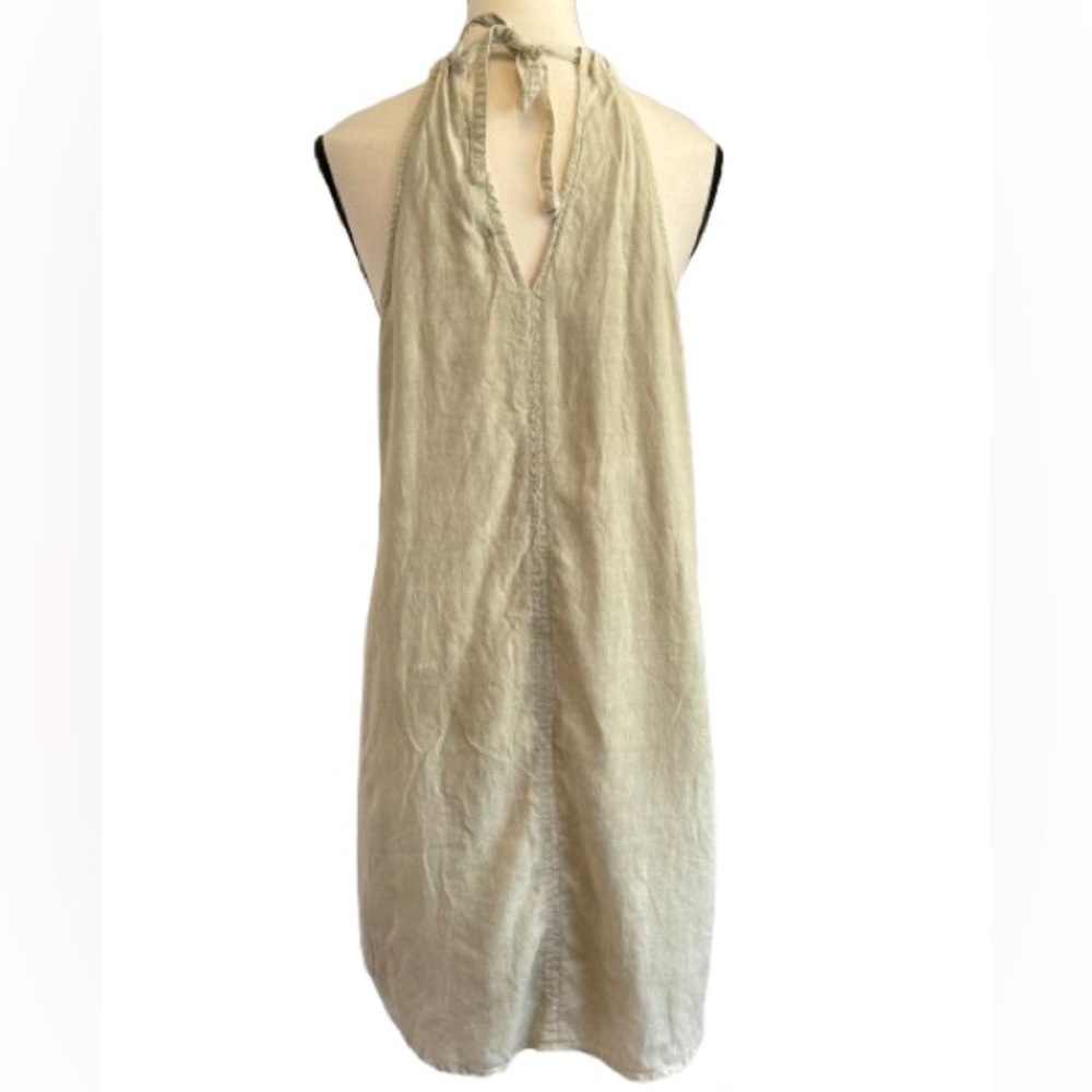 Cloth & Stone Womens Lyocell Halter Neck Dress XS Sage Green Sleeveless Boho - Picture 5 of 5